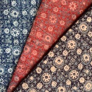 Ajrakh Hand Block Print with Natural Colour Fabrics