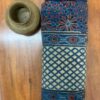 Ajrakh Hand Block Print with Natural Colour Hand Wining Organic Cotton Dupatta