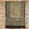 Ajrakh Hand Block Print with Natural Colour Hand Wining Organic Cotton Dupatta