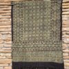 Ajrakh Hand Block Print with Natural Colour Hand Wining Organic Cotton Dupatta