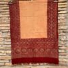 Ajrakh Hand Block Print with Natural Colour Hand Wining Organic Cotton Dupatta