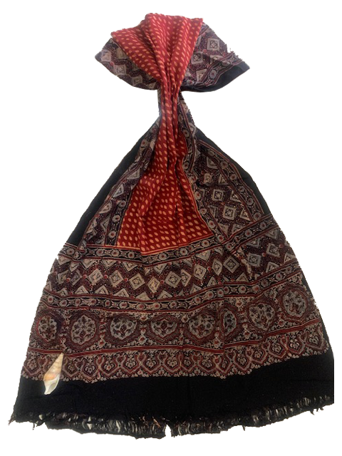 Natural Colour Hand Wining Organic Cotton Dupatta