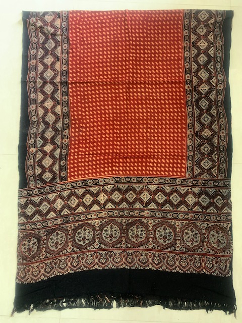Natural Colour Hand Wining Organic Cotton Dupatta