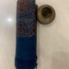 Ajrakh hand block print with natural colour hand wining Organic cotton dupatta 1